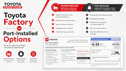 Toyota Factory vs. Port-Installed Options: What's Your Window Sticker Really Telling You?