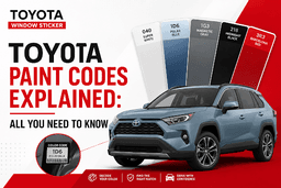 Toyota Paint Codes Explained: Find Your Exact Color from the Window Sticker